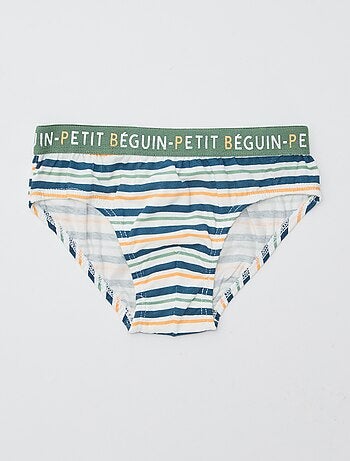 Lote de 3 slips estampados 'Petit Béguin'