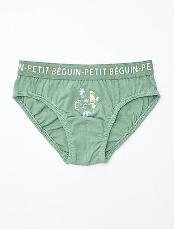 Lote de 3 slips estampados 'Petit Béguin'