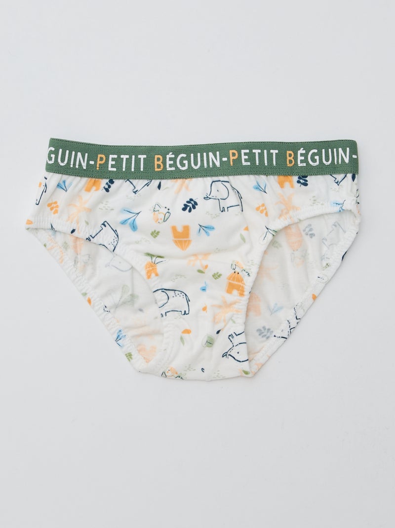 Lote de 3 slips estampados 'Petit Béguin' Bege - Kiabi