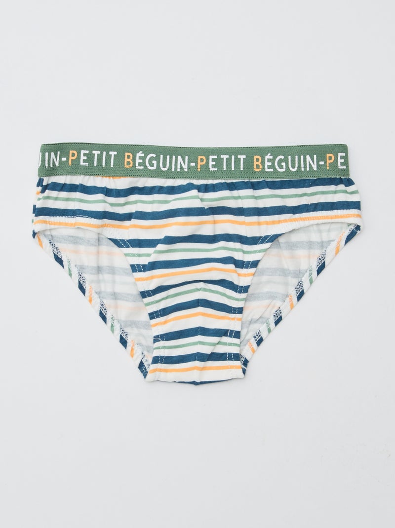 Lote de 3 slips estampados 'Petit Béguin' Bege - Kiabi