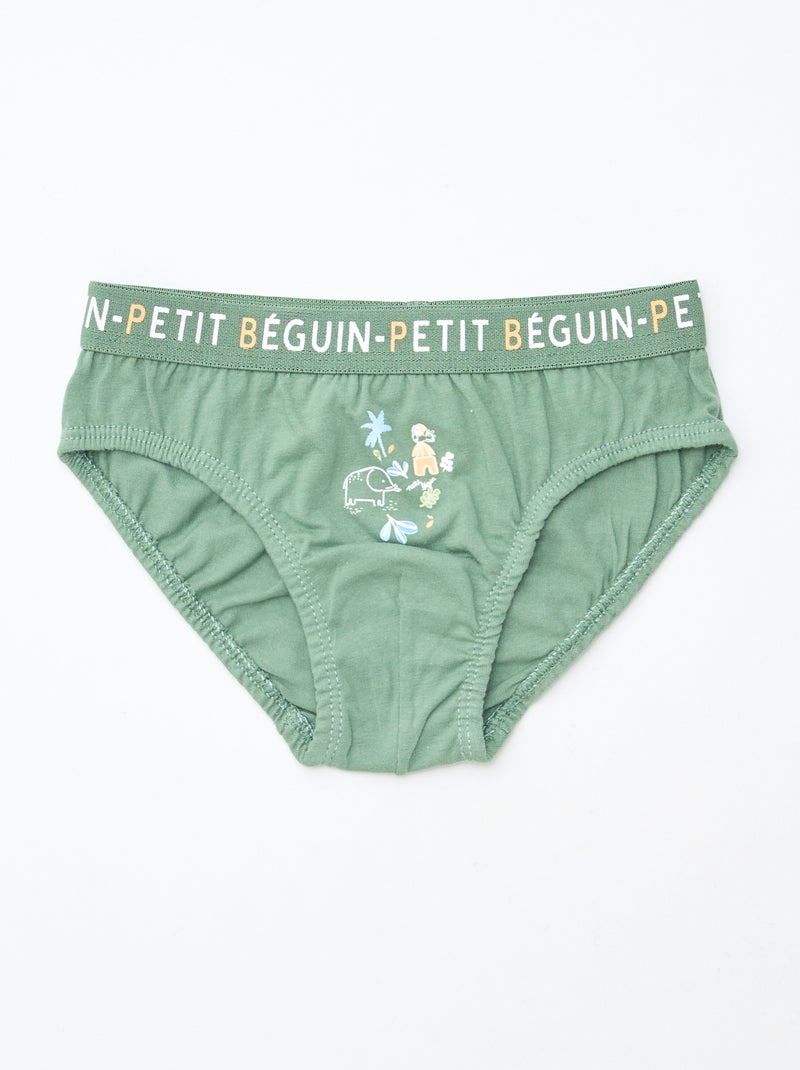 Lote de 3 slips estampados 'Petit Béguin' Bege - Kiabi