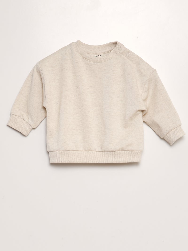 Lote de 3 sweatshirts lisas BEGE - Kiabi