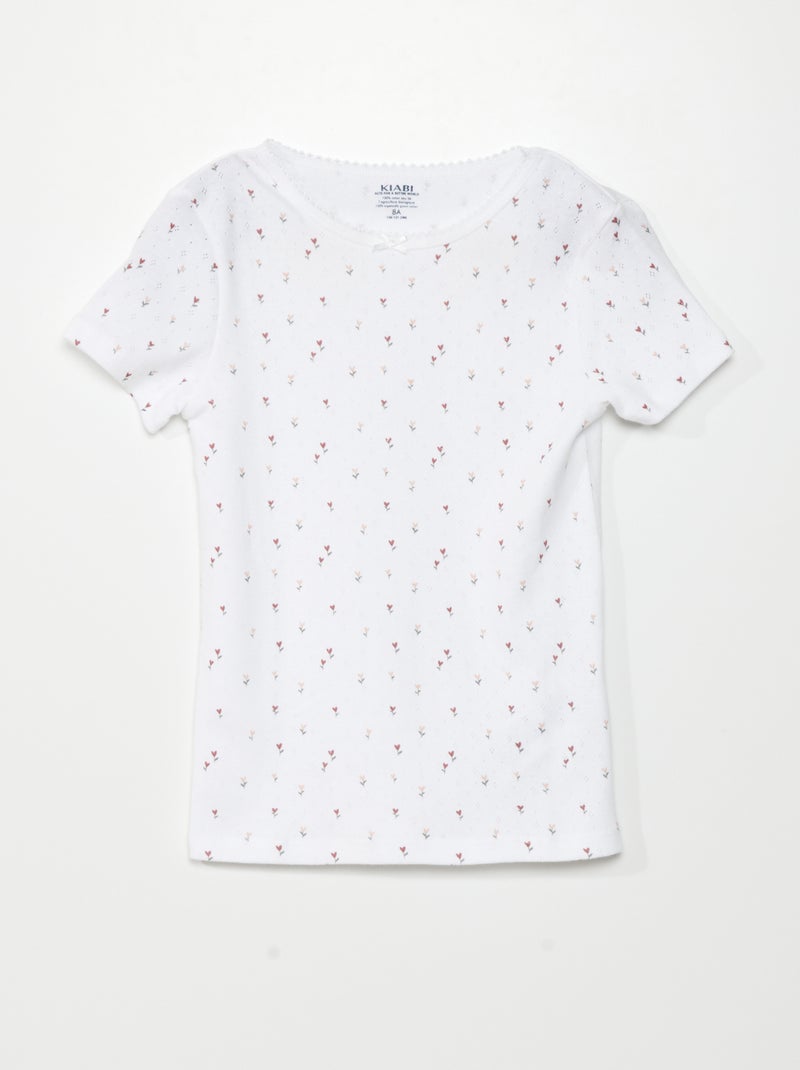 Lote de 3 t-shirts BRANCO - Kiabi