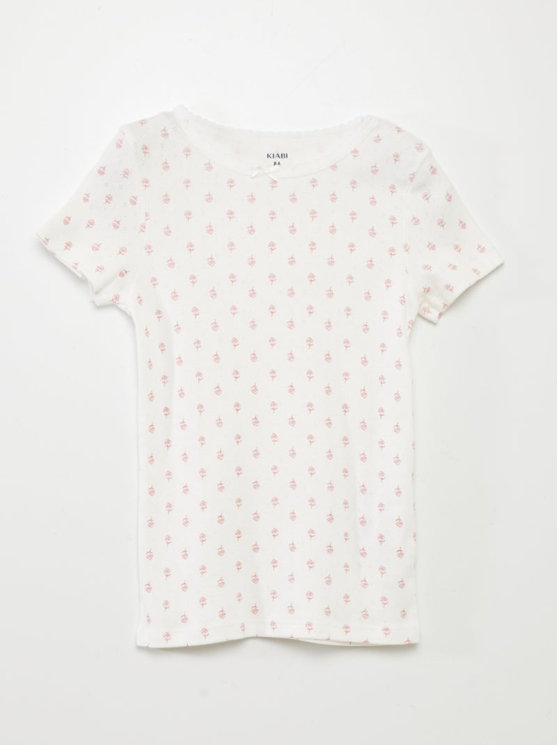Lote de 3 t-shirts BRANCO - Kiabi