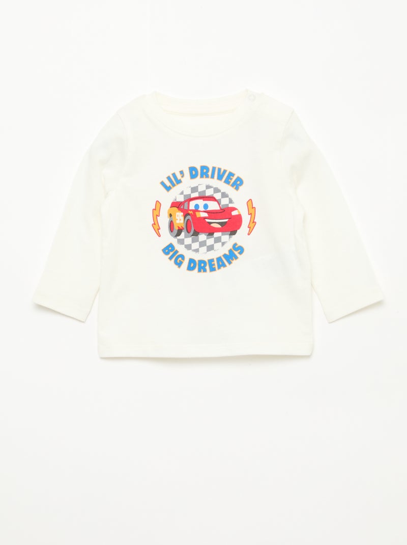 Lote de 3 T-shirts 'Cars' Branco - Kiabi