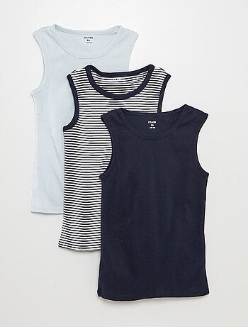 Lote de 3 t-shirts de manga cava