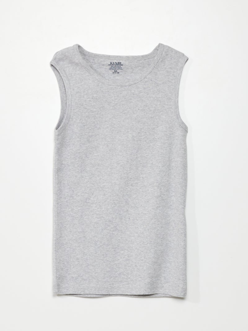 Lote de 3 t-shirts de manga cava AZUL - Kiabi