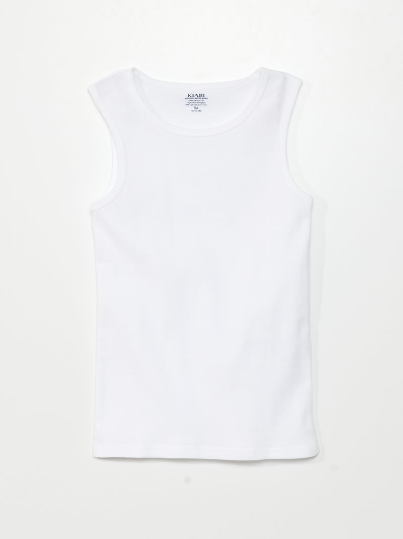 Lote de 3 t-shirts de manga cava AZUL - Kiabi