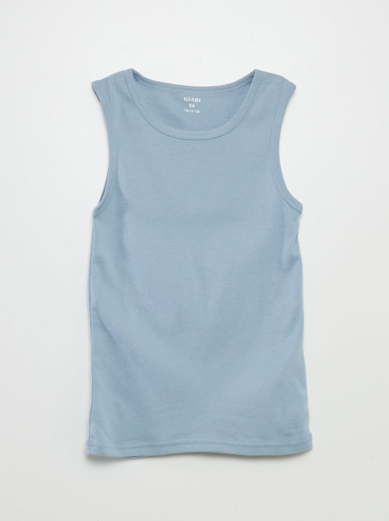 Lote de 3 t-shirts de manga cava VERDE - Kiabi