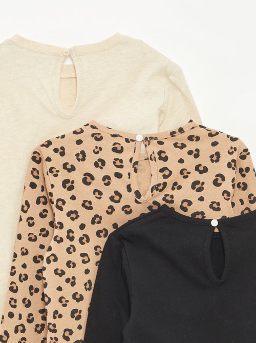 Lote de 3 t-shirts de manga comprida - Kiabi