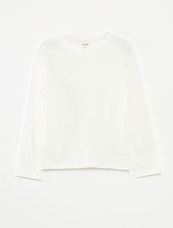 Lote de 3 t-shirts de manga comprida e gola redonda