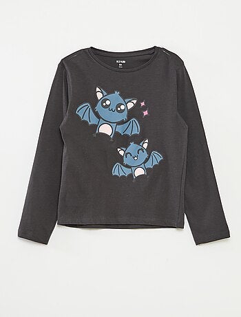 Lote de 3 t-shirts de manga comprida e gola redonda