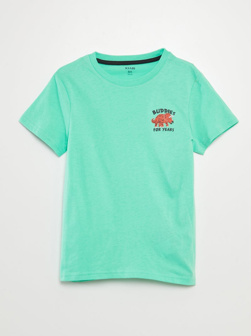 Lote de 3 t-shirts de manga curta AZUL - Kiabi