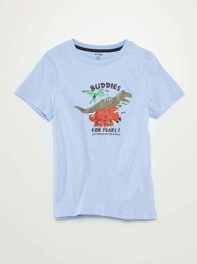 Lote de 3 t-shirts de manga curta AZUL - Kiabi