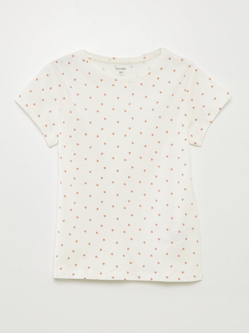 Lote de 3 t-shirts de manga curta BRANCO - Kiabi