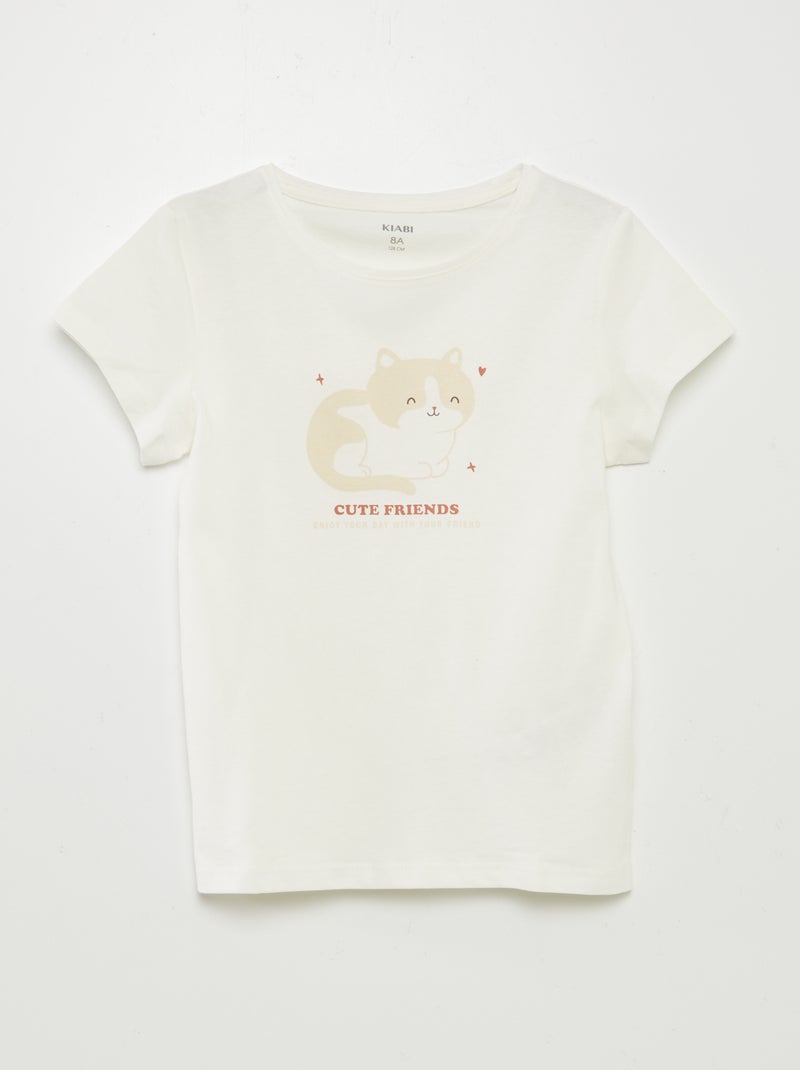 Lote de 3 t-shirts de manga curta BRANCO - Kiabi