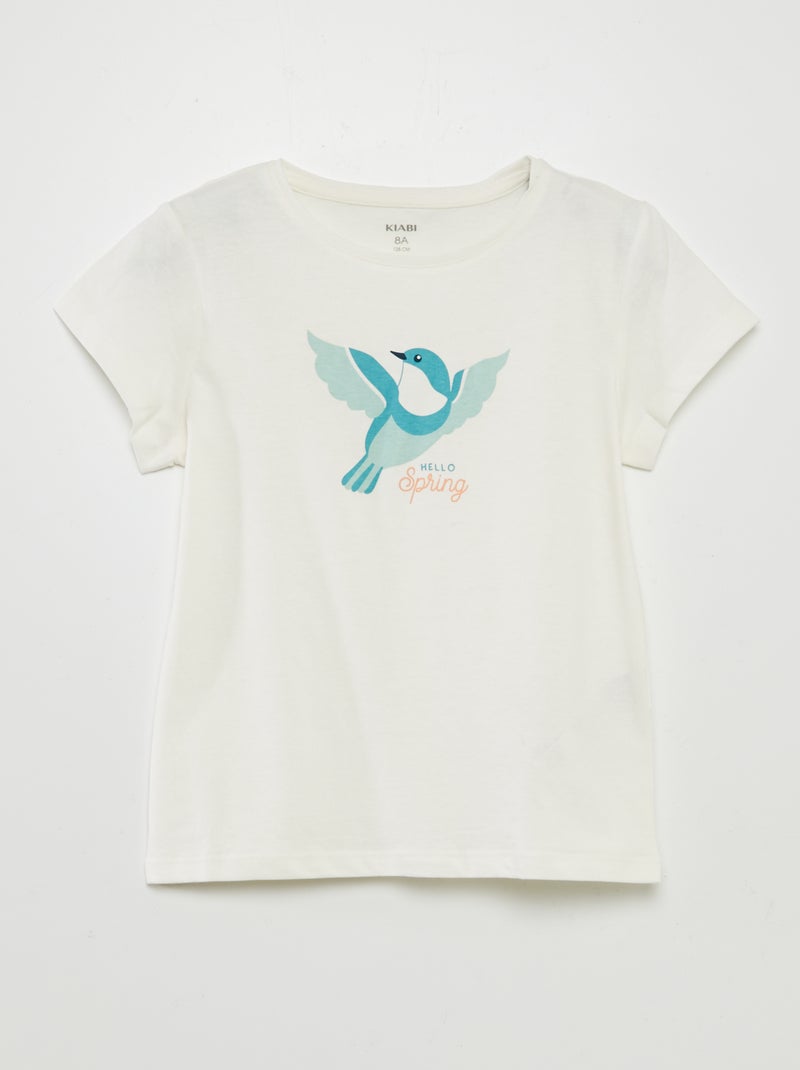 Lote de 3 t-shirts de manga curta BRANCO - Kiabi