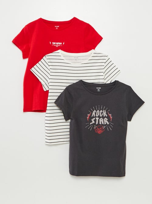 Lote de 3 t-shirts de manga curta - Kiabi