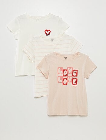 Lote de 3 t-shirts de manga curta
