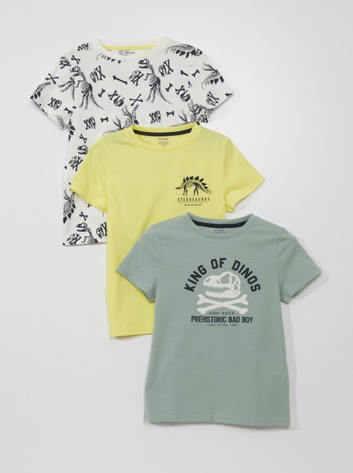 Lote de 3 t-shirts em jersey - Kiabi