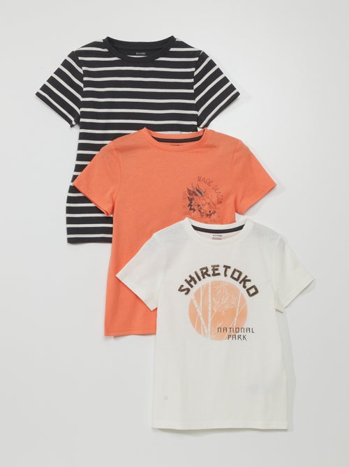 Lote de 3 t-shirts em jersey - Kiabi