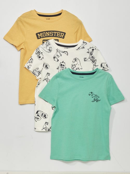 Lote de 3 t-shirts estampadas - Kiabi