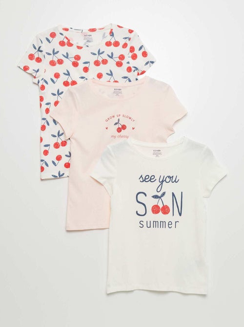 Lote de 3 t-shirts estampadas - Kiabi
