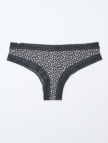 Lote de 3 tangas de microfibra estampadas