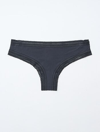 Lote de 3 tangas de microfibra estampadas