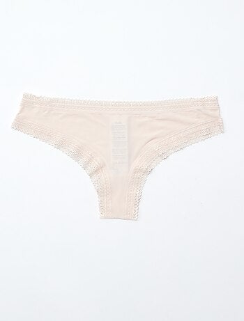 Lote de 3 tangas de microfibra estampadas