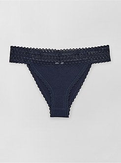 Lote de 3 tangas jersey - Kiabi