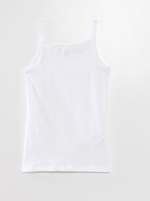 Lote de 3 tops em algodão - Kiabi