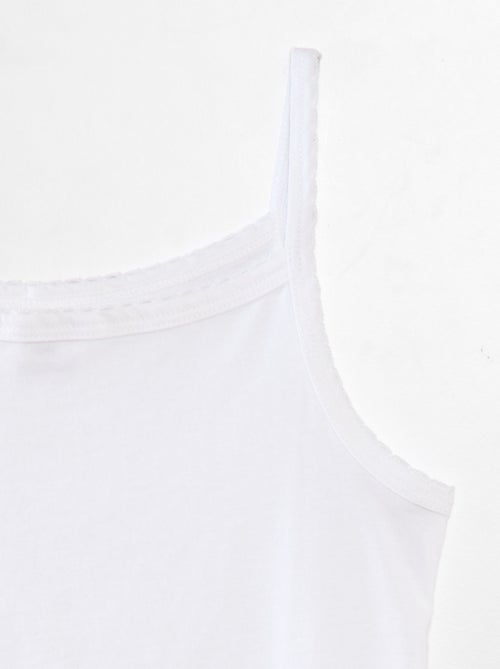 Lote de 3 tops em algodão - Kiabi