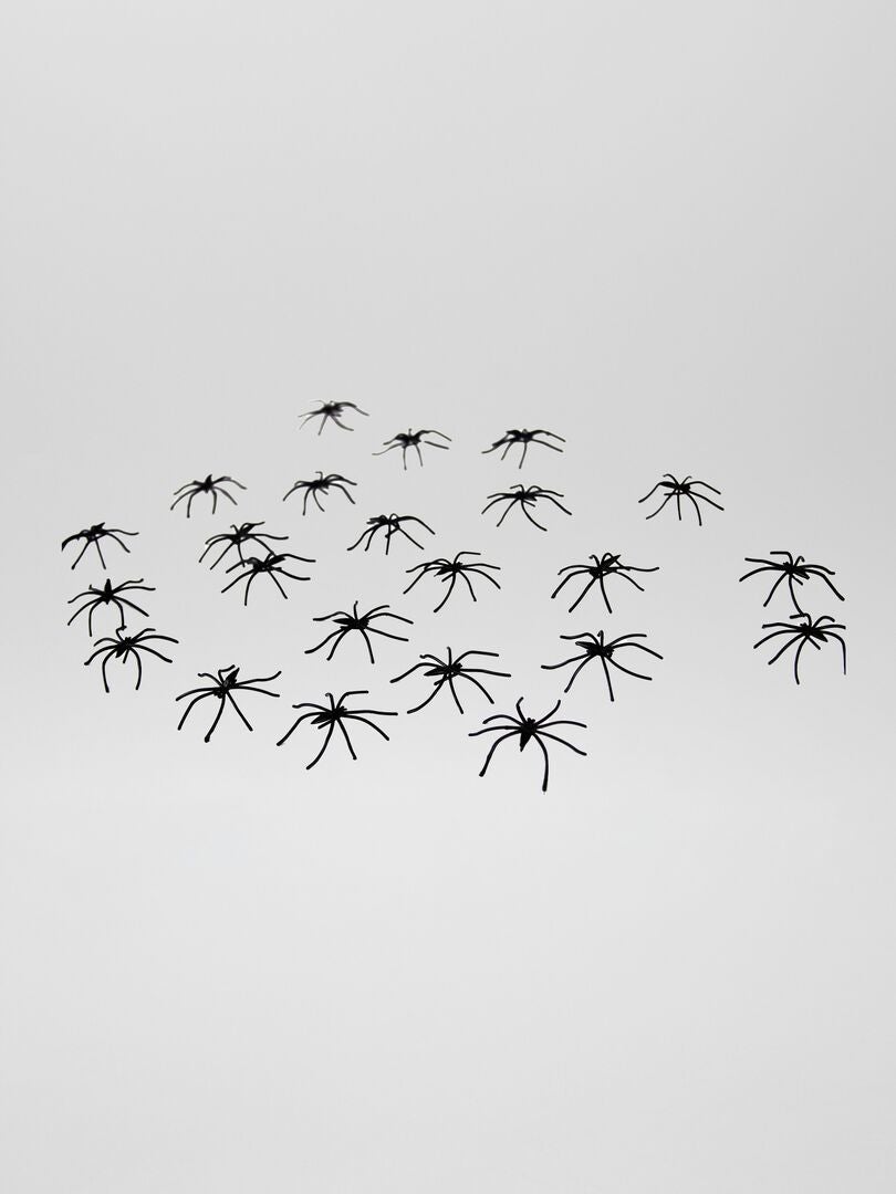 Lote de 30 aranhas Preto - Kiabi