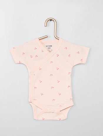 Lote de 4 babygros cruzados - Kiabi