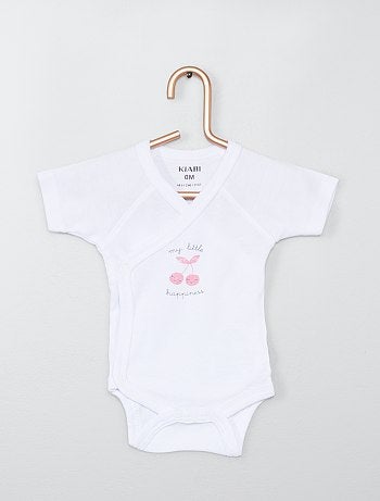 Lote de 4 babygros cruzados - Kiabi