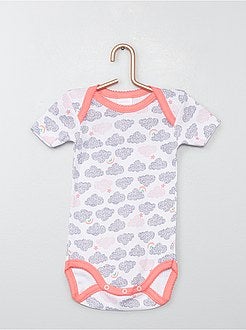 Lote de 4 bodies 'Absorba' tema 'nuvens' - Kiabi