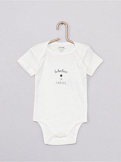 Lote de 4 bodies 'Eco-conception' - Kiabi