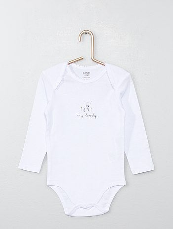 Lote de 4 bodies em jersey - Kiabi