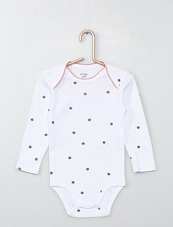 Lote de 4 bodies em jersey - Kiabi