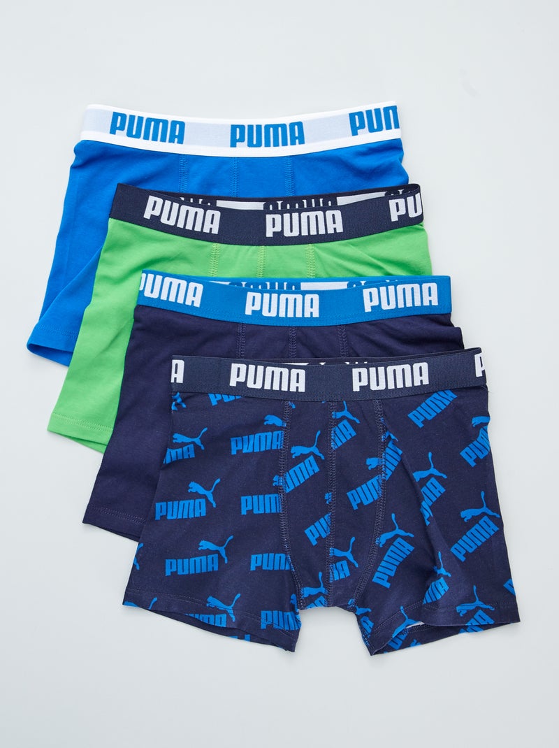 Lote de 4 boxers 'Puma' AZUL - Kiabi