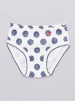 Lote de 4 cuecas 'Absorba' tema 'pontilhados' - Kiabi