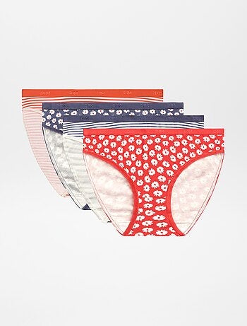 Lote de 4 cuecas com estampado 'DIM'