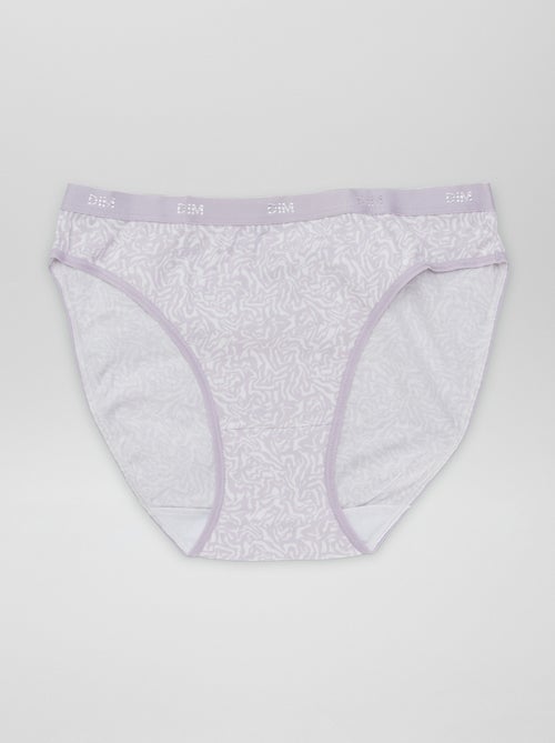 Lote de 4 cuecas com estampado 'DIM' - Kiabi