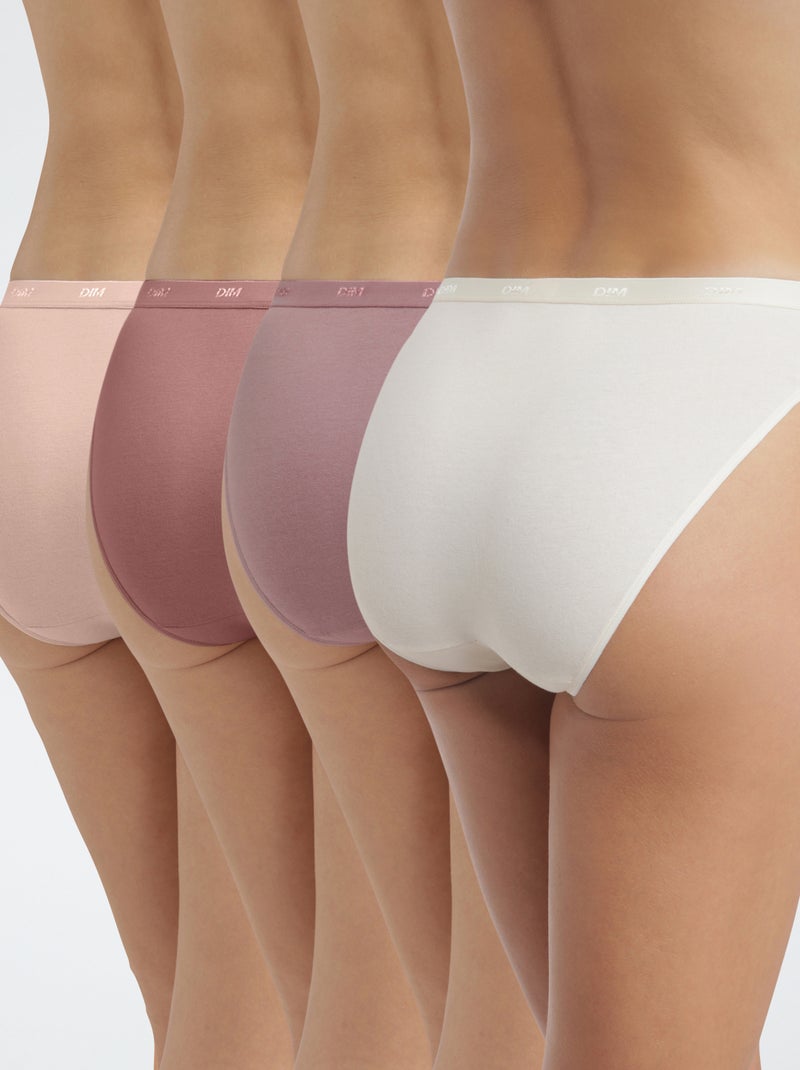 Lote de 4 cuecas 'DIM' Castanho - Kiabi