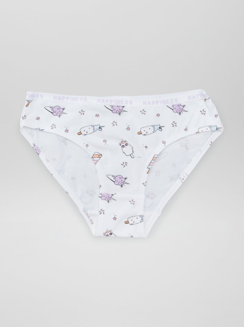 Lote de 4 cuecas estampadas AZUL - Kiabi