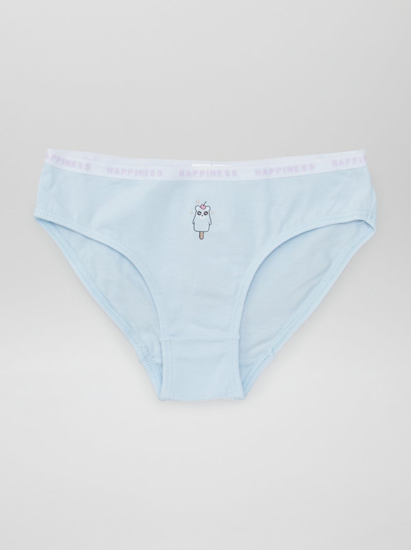 Lote de 4 cuecas estampadas AZUL - Kiabi