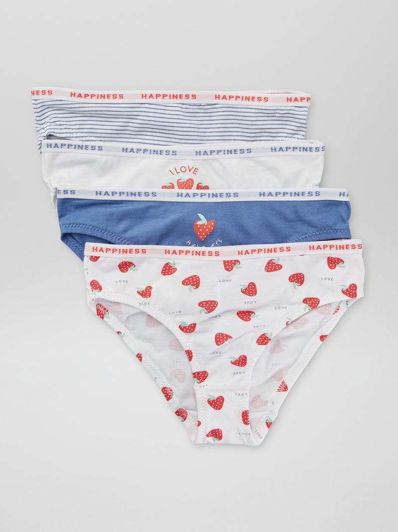 Lote de 4 cuecas estampadas AZUL - Kiabi