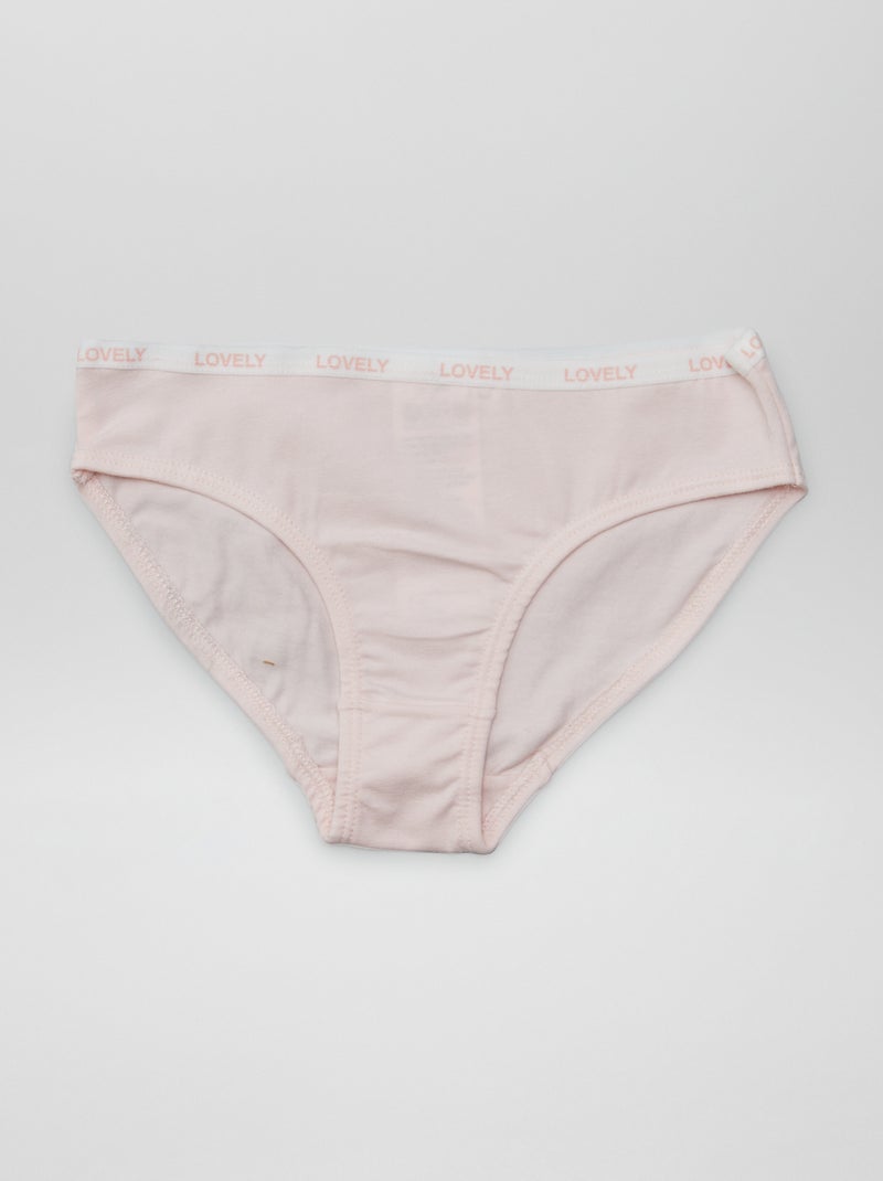 Lote de 4 cuecas estampadas BRANCO - Kiabi