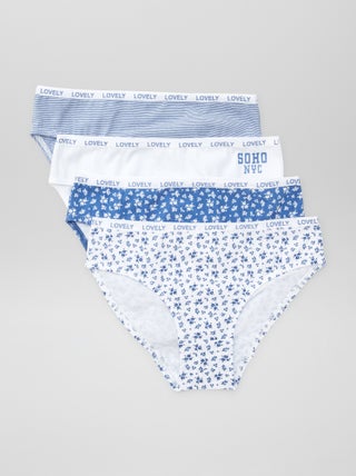 Lote de 4 cuecas estampadas